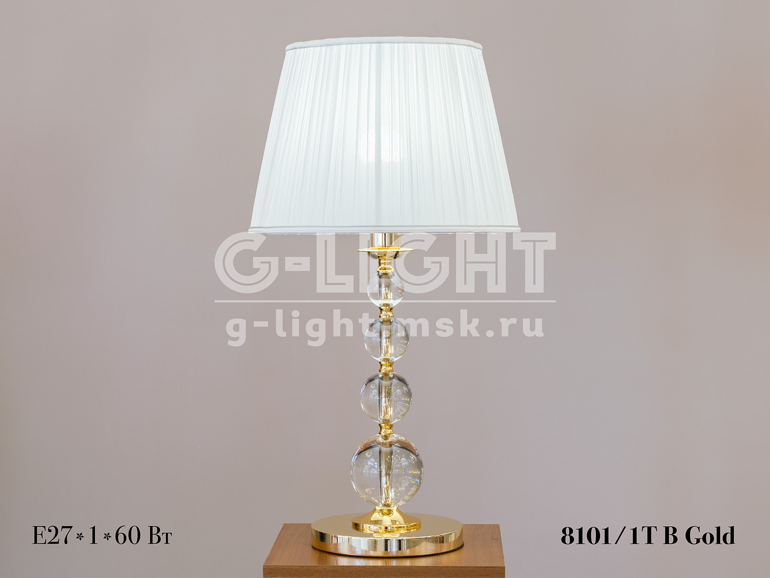 Настольная лампа 8101/1T B Gold - изображение 5