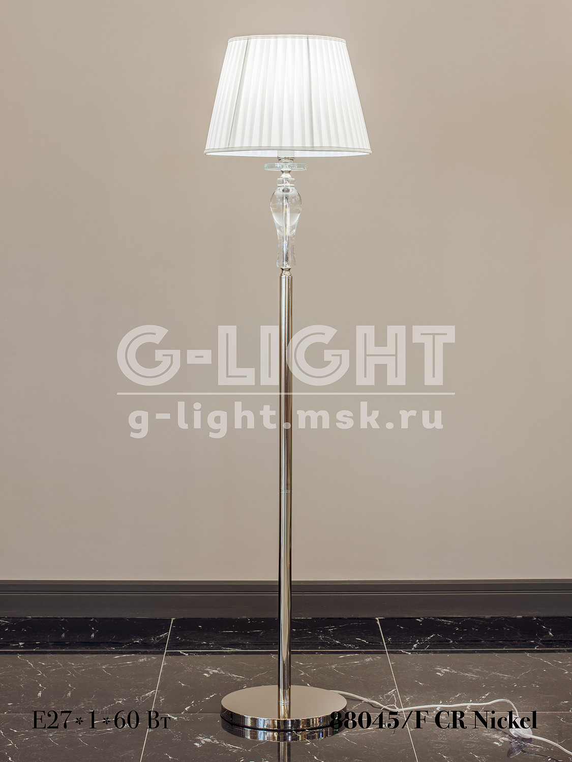 Торшер G-Light 88045/F CR Nickel - изображение 5