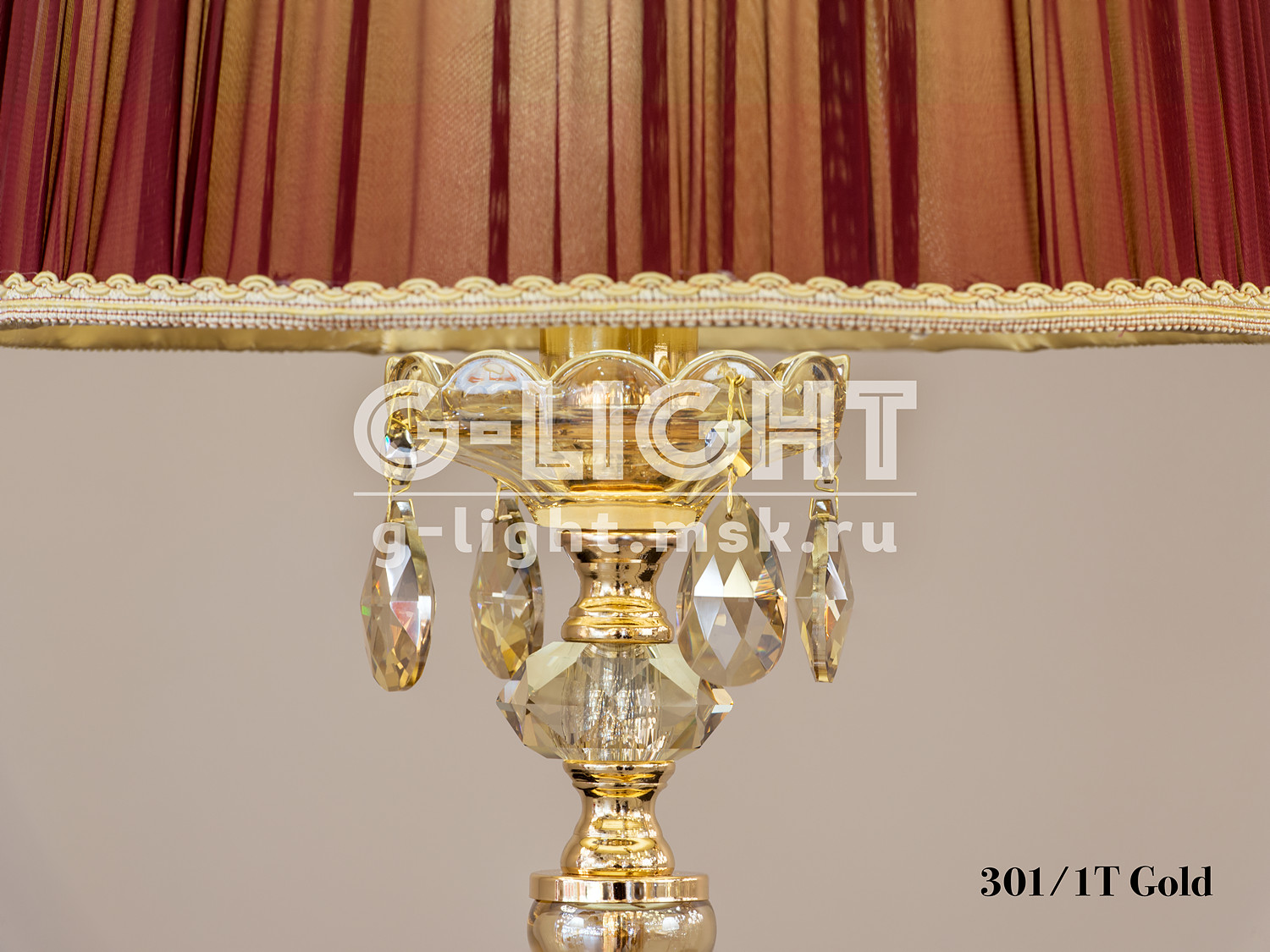 Настольная лампа G-Light 301/1T Gold - изображение 4